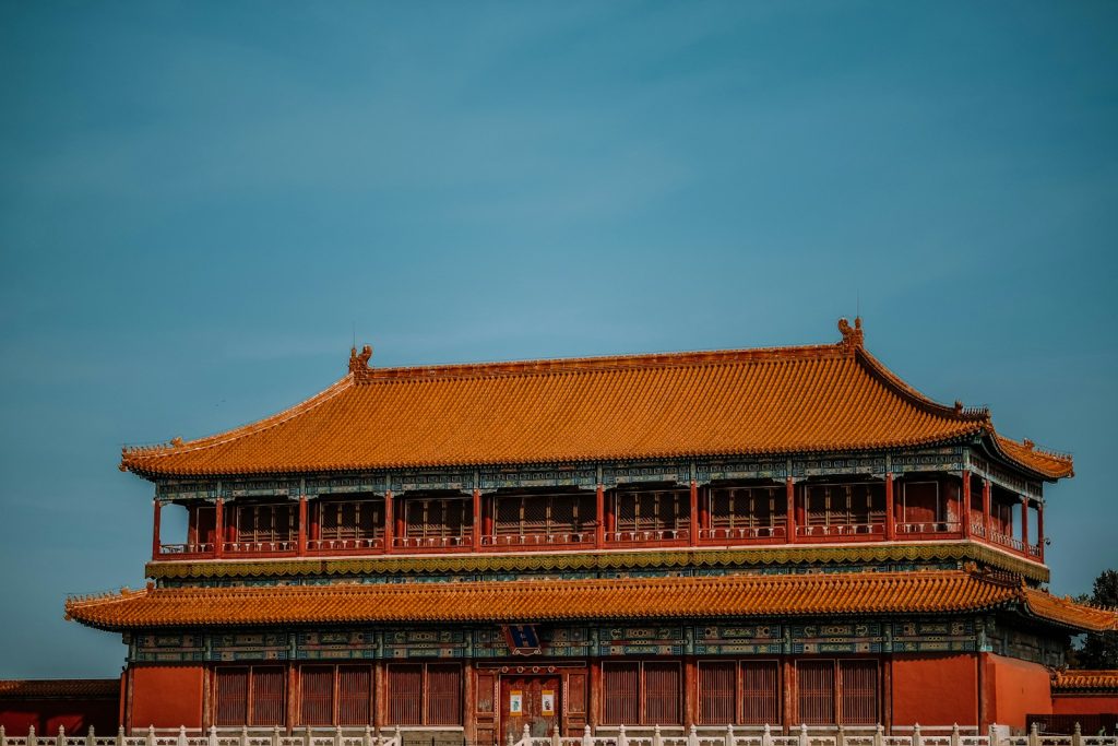 orange temple under blue sky during daytime